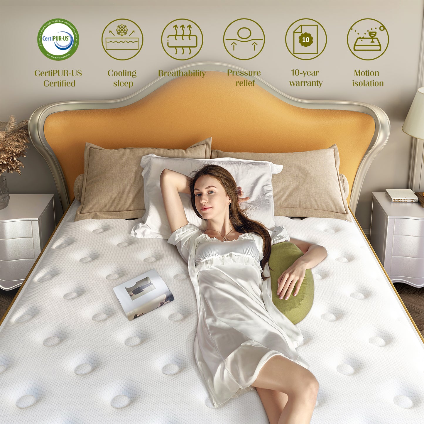 Naiveer Breezy Gel Memory Foam Hybrid Mattress