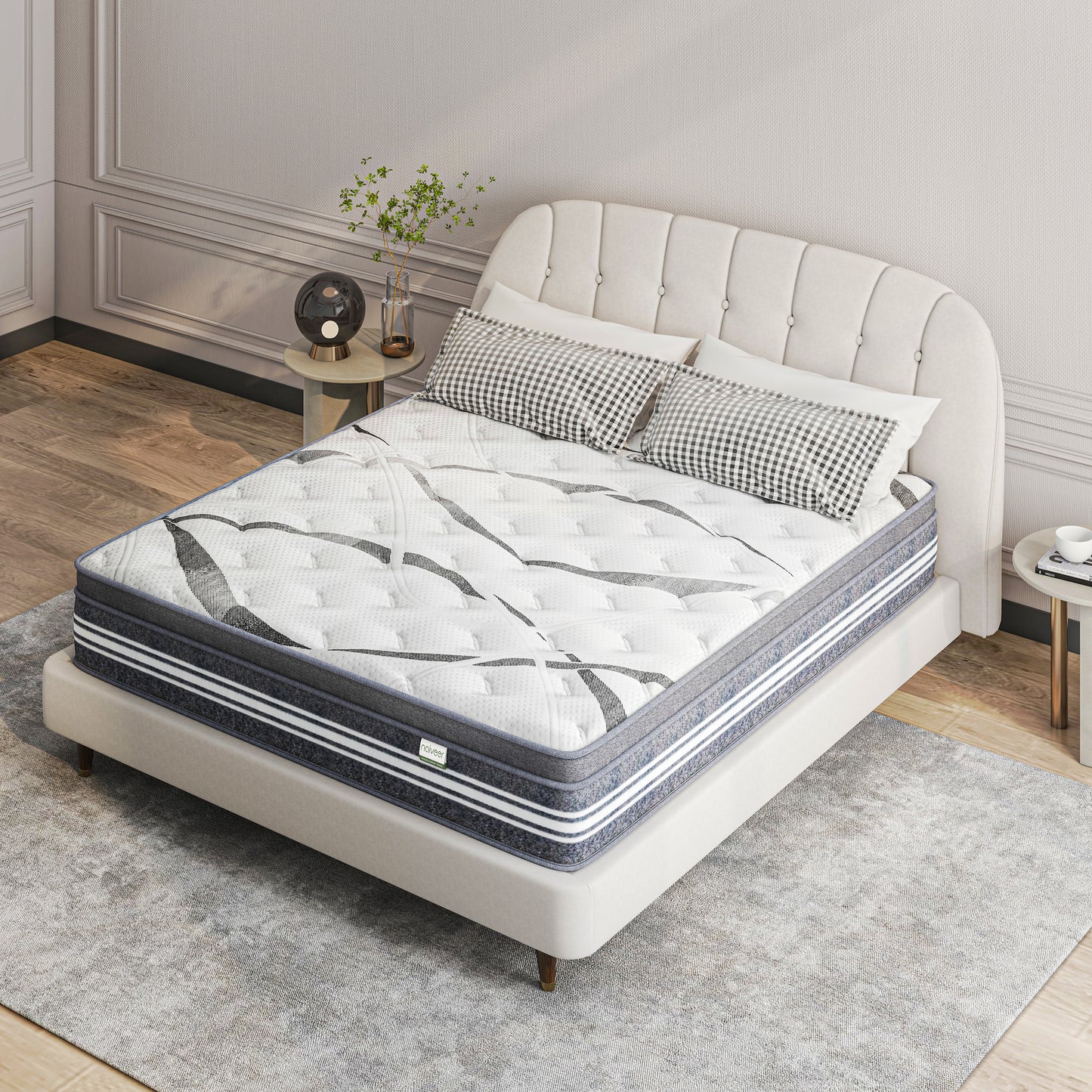 Naiveer Luxury Series 10 INCH Hybrid Mattress with Memory Foam