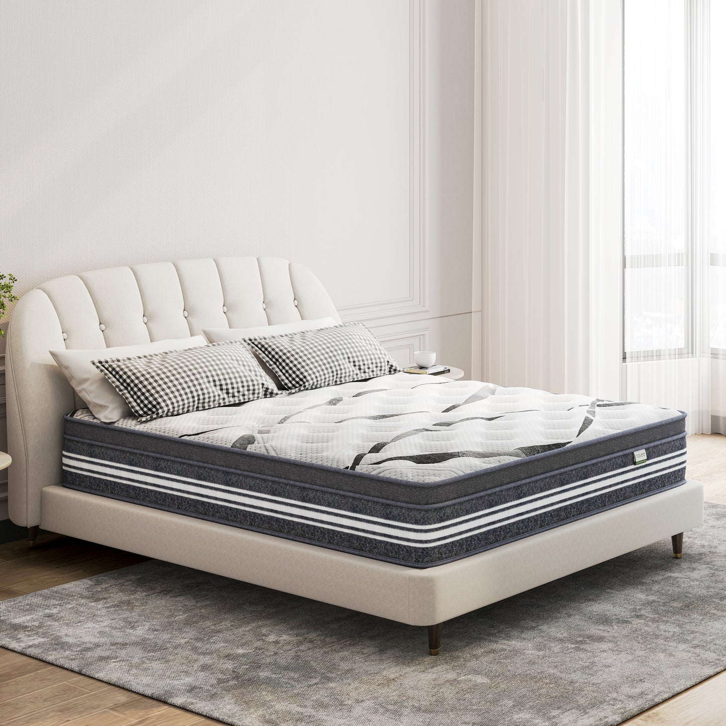 Naiveer Luxury Series 10 INCH Hybrid Mattress with Memory Foam